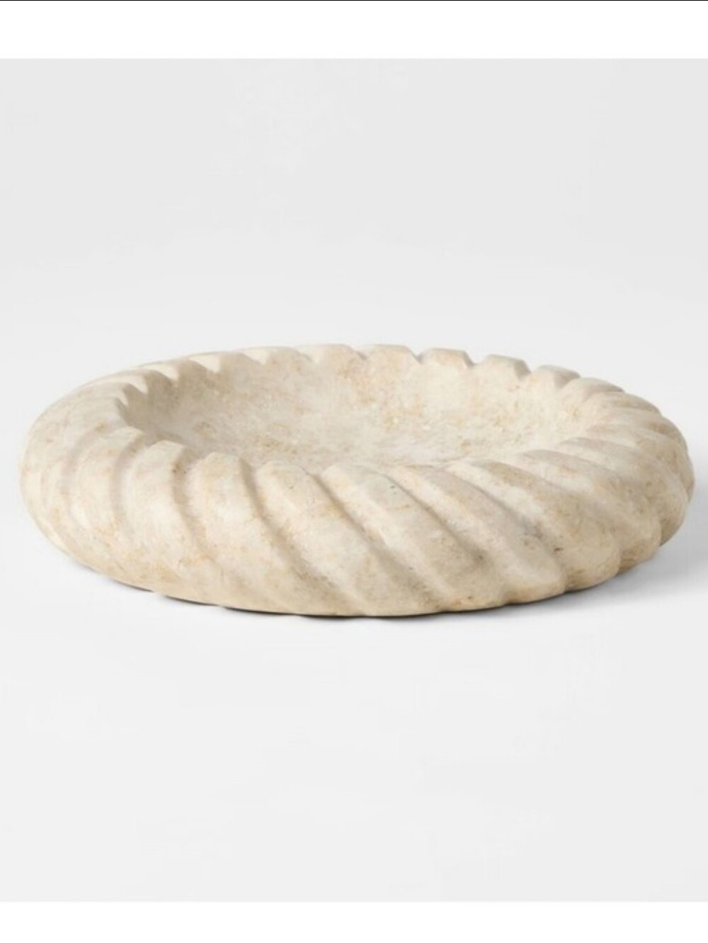 Threshold designed with Studio McGee Twisted Edge Marble Dish Cream